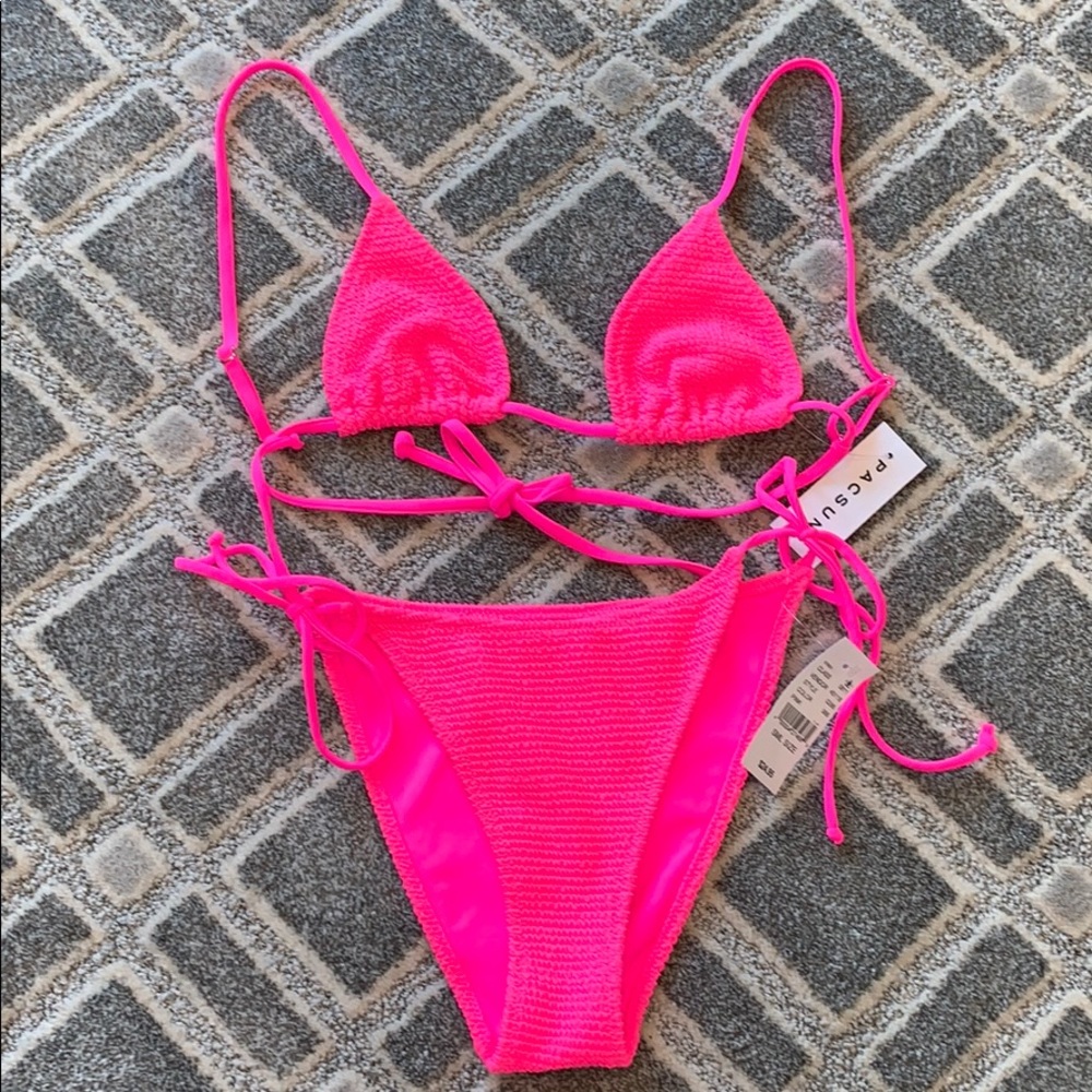 PACSUN neon pink bathing suit
